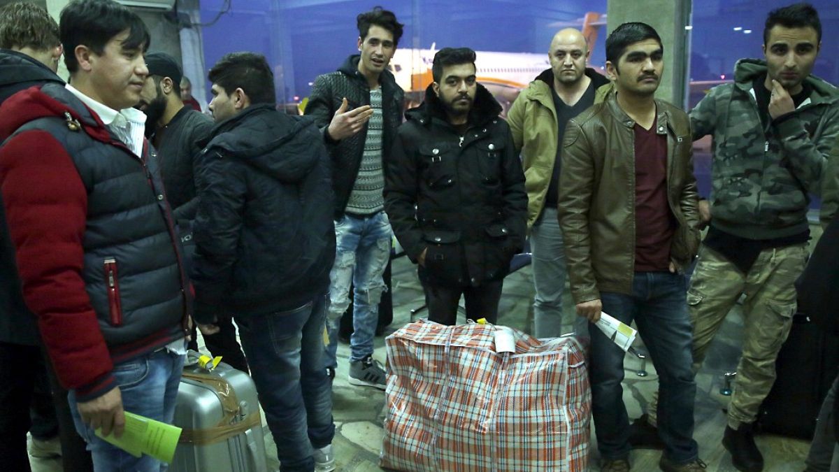 Afghans who were deported from Germany arrive at Kabul International Airport, Kabul, Afghanistan, Thursday, Dec. 15, 2016.