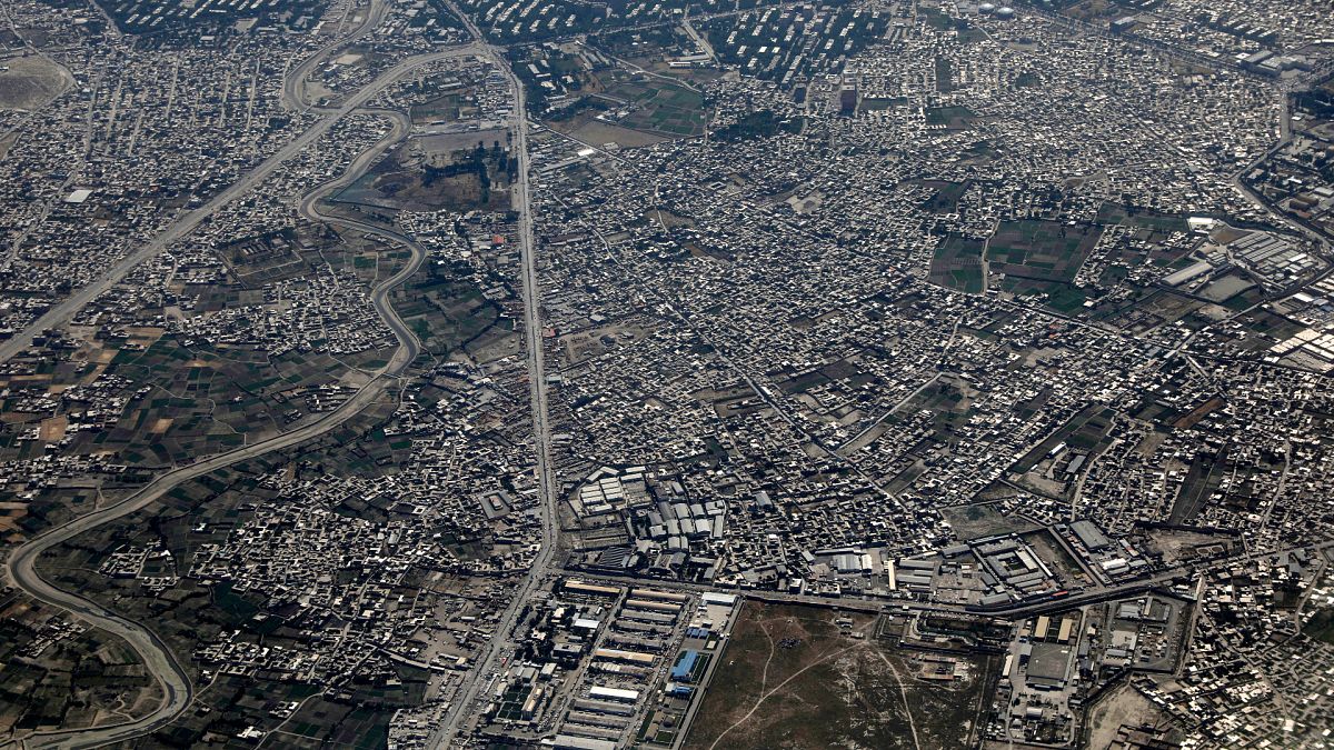 Afganistan'ın başkenti Kabil'den genel bir görüntü