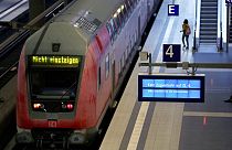 Tren parado en Alemania
