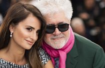 Actress Penelope Cruz, left, and director Pedro Almodovar at the 72nd international film festival in Cannes in 2019.