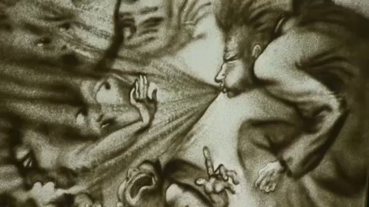 Cakó Ferenc homokképe a Kecskeméti Animációs Filmfesztiválon