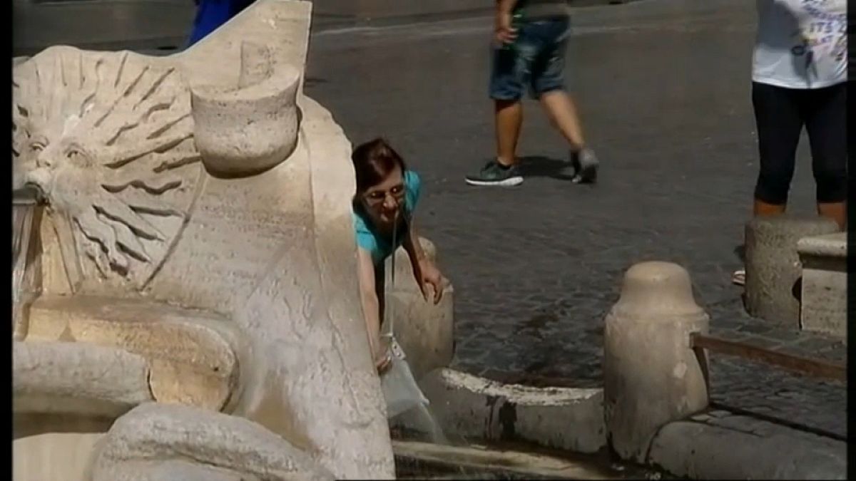 Abrasadora 'ola de calor' en Italia con temperaturas récord