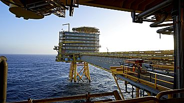 An oil rig operated by A.P. Moller-Maersk. Denmark has pledged to end all North Sea extraction by 2050, and is looking to position itself as a carbon storage hub. An oil rig operated by A.P. Moller-Maersk. Denmark has pledged to end all North Sea extraction by 2050, and is looking to position itself as a carbon storage hub.