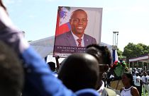 تشييع جنازة الرئيس الهايتي جوفينيل مويس في كاب هايتيان، هايتي -23 يوليو / تموز 2021