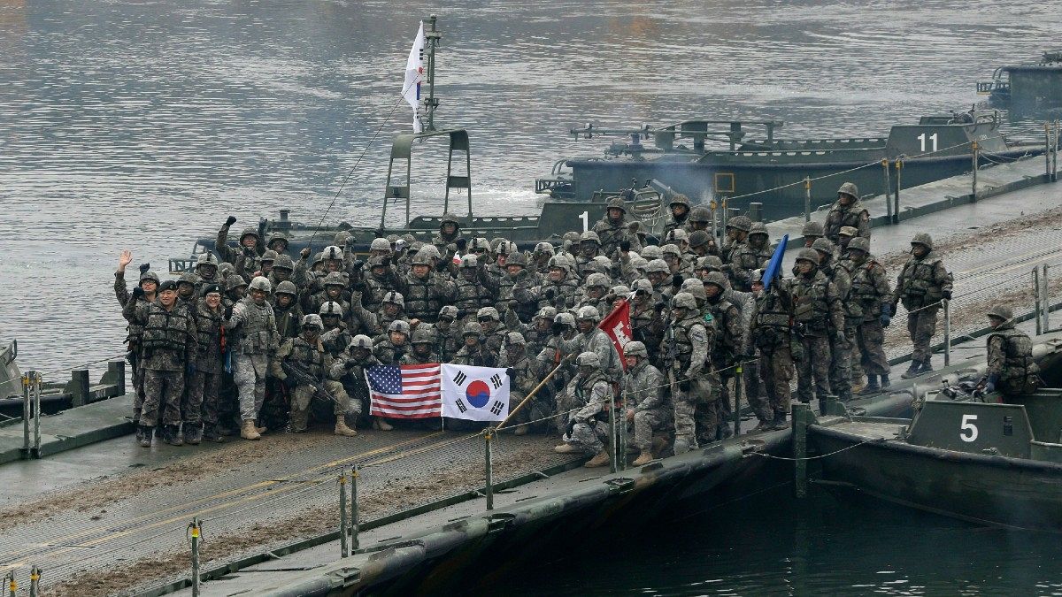 رزمایش نظامی مشترک آمریکا و کره جنوبی