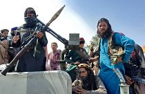 Taliban-Kämpfer auf dem Weg nach Kabul