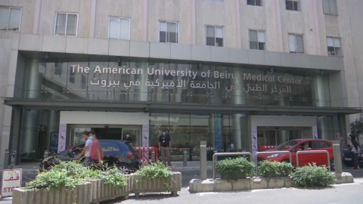 Beirut Hospital exterior - 15 August 2021  