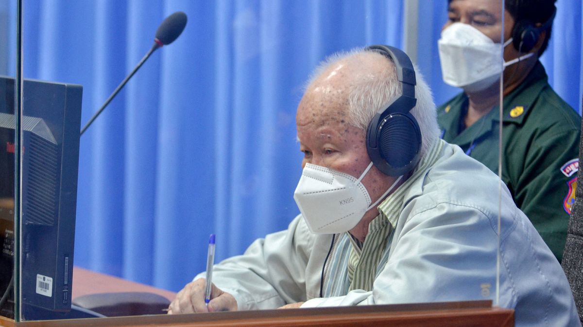 Khieu Samphan, lors de son jugement en appel à Phnom Penh, le 16 aout 2021
