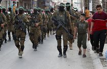 رژه نظامی حماس در نوار غزه