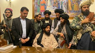 Taliban liderleri, Cumhurbaşkanlığı Sarayı'nda