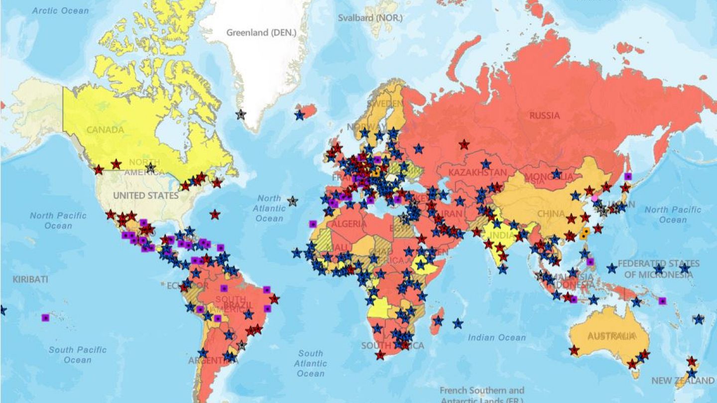abd turkiye yi seyahat etmeyin uyarisi yapilan riskli ulkeler kategorisine aldi euronews