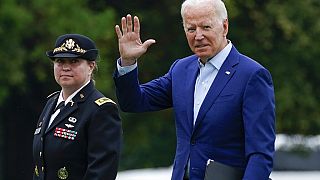 وصول الرئيس الأمريكي جو بايدن إلى واشنطن قبل خطاب الأمة بشأن الإجلاء الأمريكي من أفغانستان، الاثنين 16 أغسطس/آب 2021