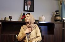 Hosna Jalil en su época de viceministra del Interior de Afganistán