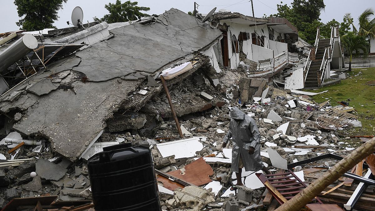 آثار للزلزال المدمّر الذي ضرب هاييتي منتصف شهر آب/أغسطس 2021