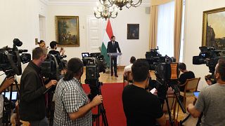 Bejelentés a magyar mentőakcióról a sajtótájékoztatón