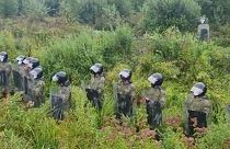 A video of the alleged incident was released by Lithuania's border authorities.