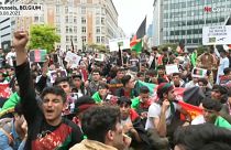 مهاجران افغان در بروکسل خواستار مداخله‌ اتحادیه‌ اروپا در افغانستان شدند