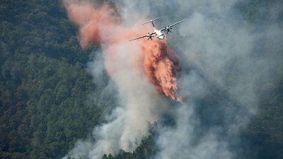 حرائق الغابات في مقاطعة فار بجنوب فرنسا في 18 أغسطس 2021.