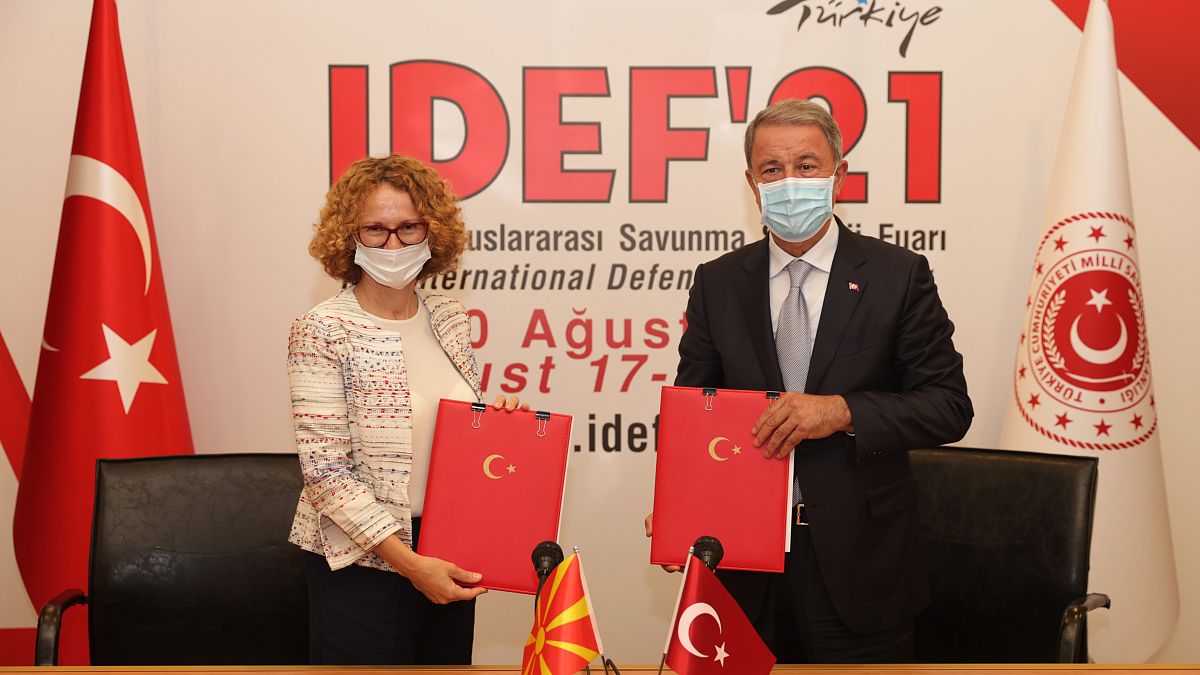 Οι υπουργοί Άμυνας της Βόρειας Μακεδονίας και της Τουρκίας