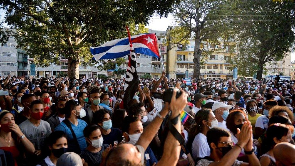 Küba protesto