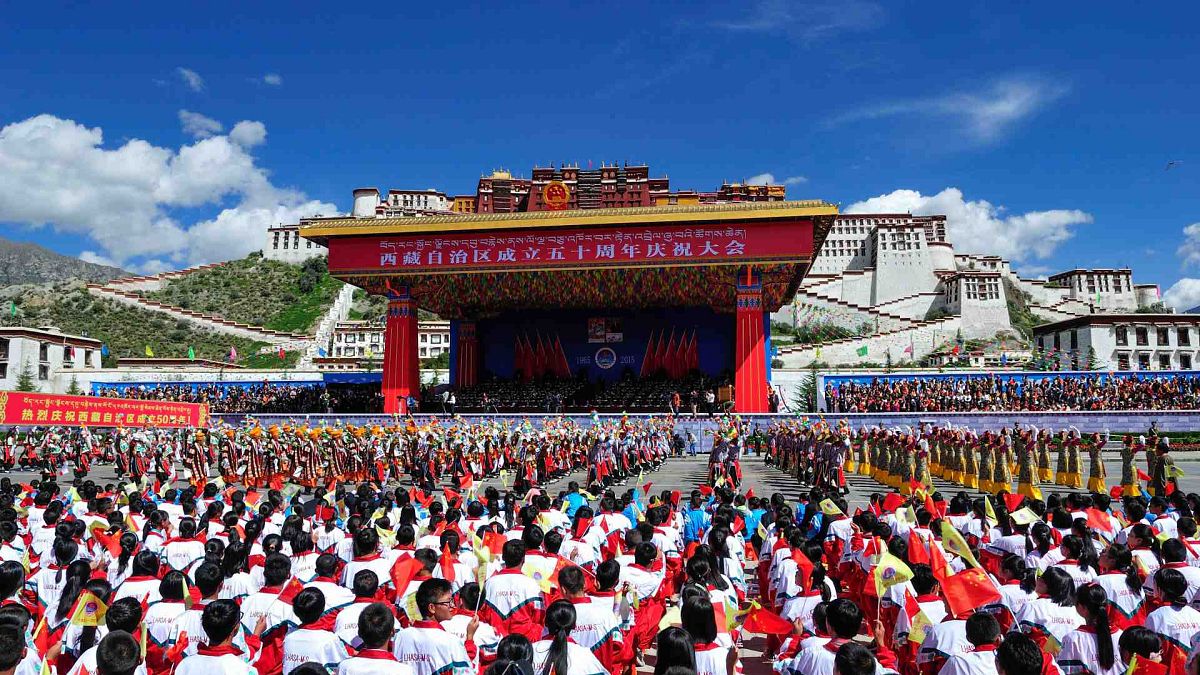 لاسا، عاصمة منطقة التبت ذاتية الحكم بجنوب غرب الصين، الثلاثاء 8 سبتمبر 2015