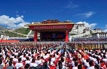 لاسا، عاصمة منطقة التبت ذاتية الحكم بجنوب غرب الصين، الثلاثاء 8 سبتمبر 2015