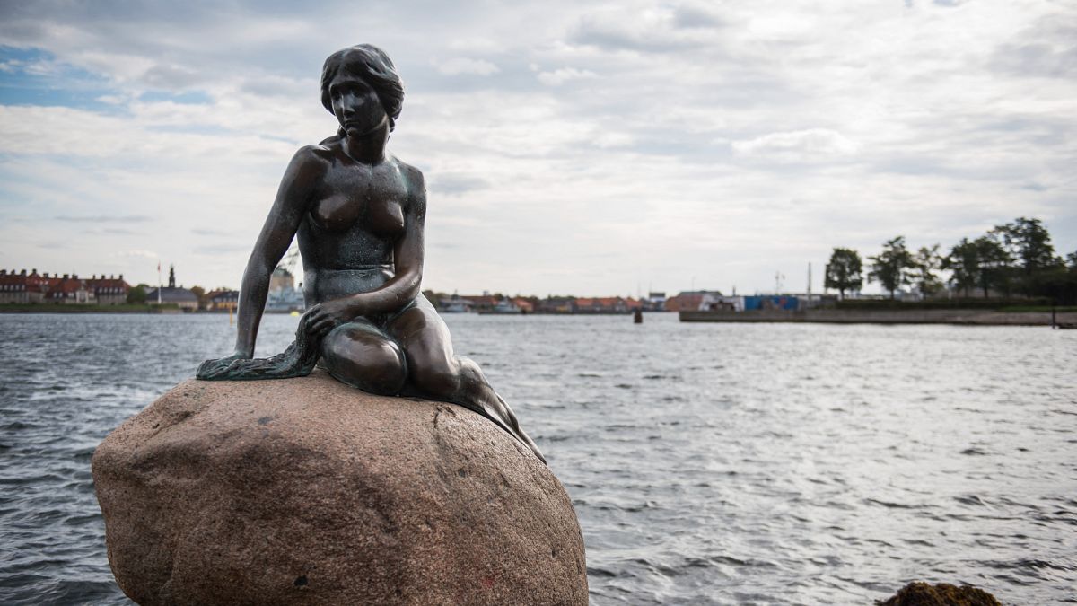 'The Little Mermaid' at the harbour in Copenhagen, October 2015