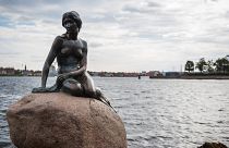 'The Little Mermaid' at the harbour in Copenhagen, October 2015