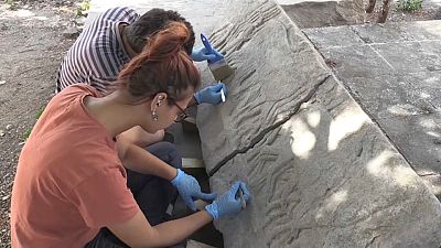 اكتشاف نقوش أثرية في حفريات باليكسير- تركيا