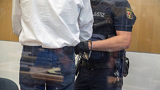 Der 51-jährige Angeklagten im Gericht in Trier, 19. August 2021
