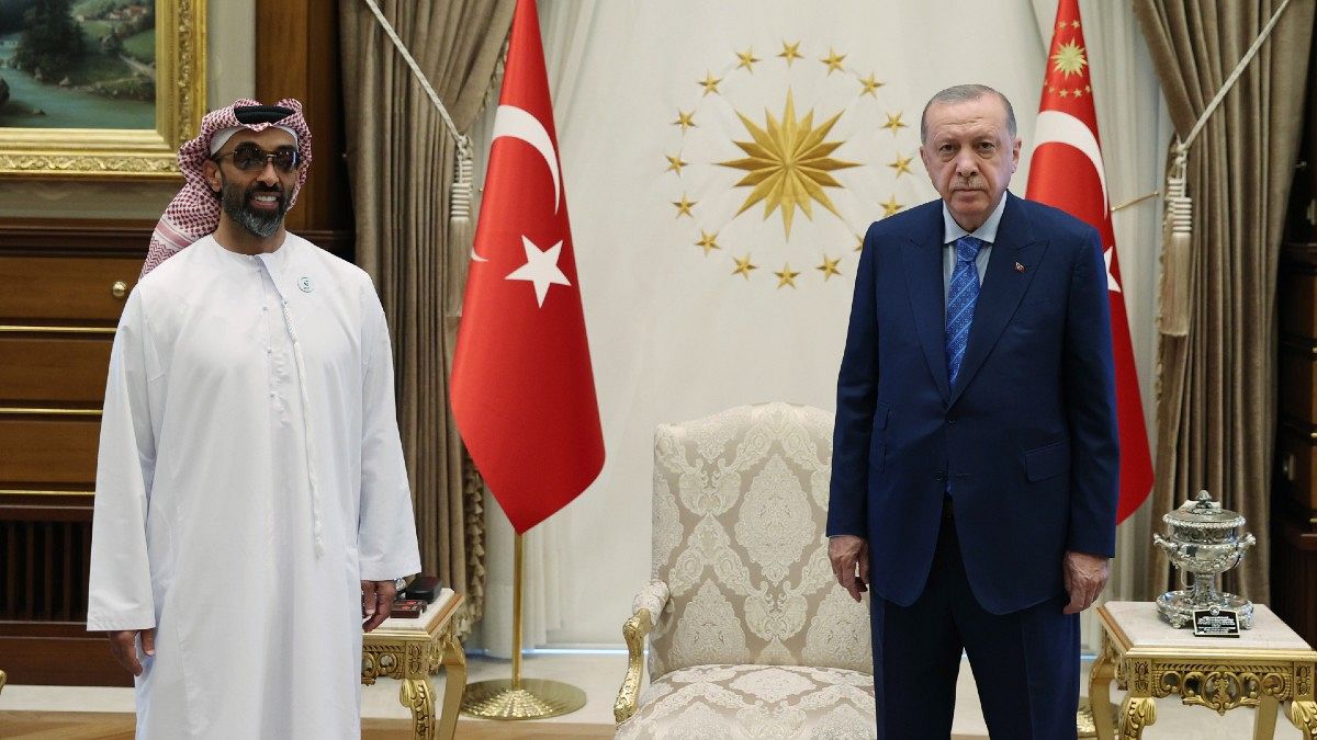 دیدار اردوغان با طحنون، مقام ارشد اماراتی