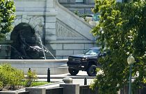 The suspicious vehicle was parked outside the Library of Congress on Capitol Hill.