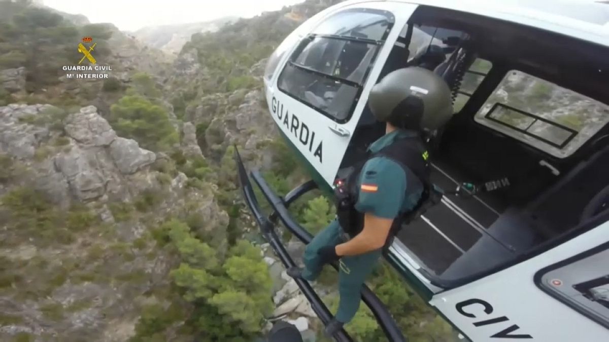 Rettung mit dem Hubschrauber in der Provinz Granada