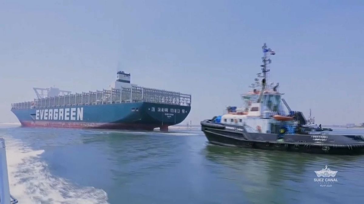 Διώρυγα του Σουέζ: Ασφαλής διέλευση για το πελώριο πλοίο Ever Given
