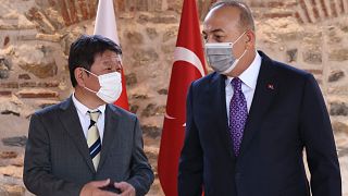 Japonya Dışişleri Bakanı Motegi, Türkiye Dışişleri Bakanı Çavuşoğlu
