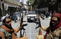 مقاتلو طالبان يقومون بدوريات في كابول، أفغانستان،  19 آب /  أغسطس، 2021