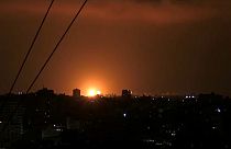 Noche de bombardeos en la franja de Gaza