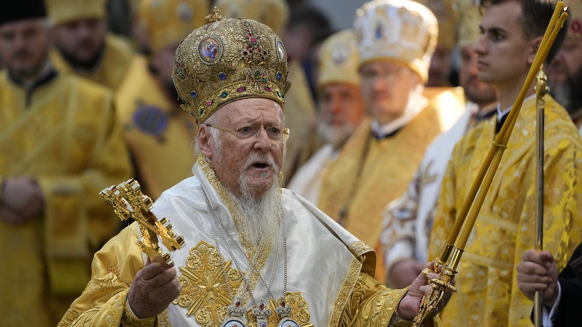 Патриарх Варфоломей проводит литургию в Киеве