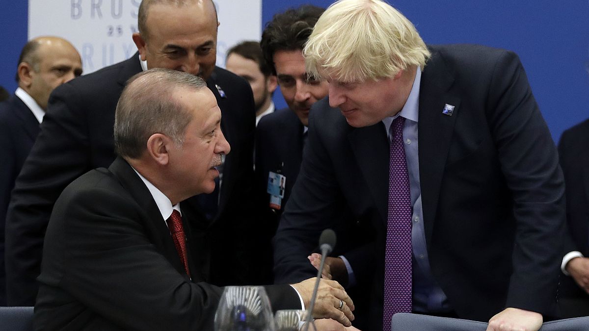 İngiltere Başbakanı Boris Johnson ve Cumhurbaşkanı Recep Erdoğan