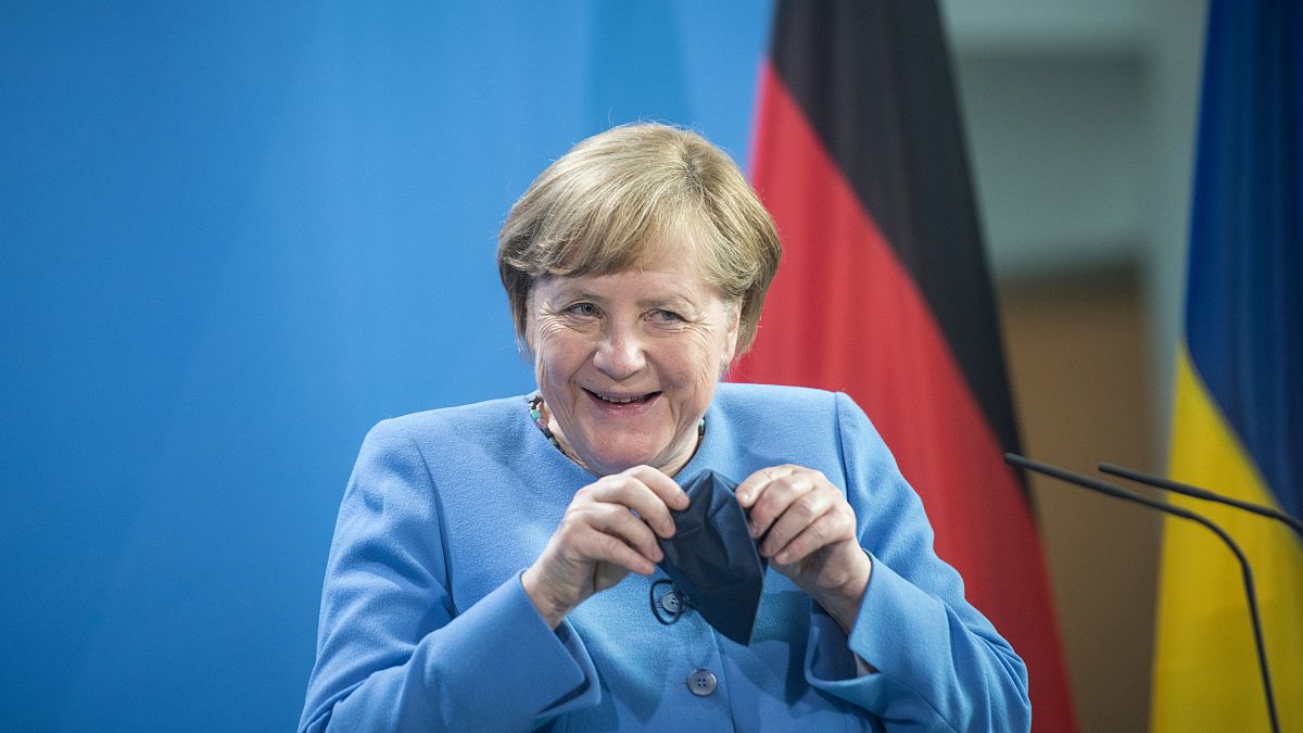 Ангела Меркель на переговорах в Киеве.