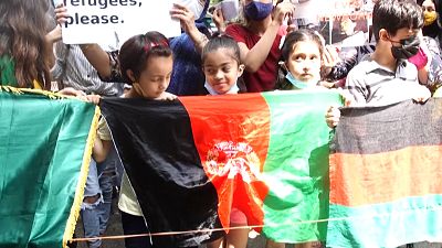 تصاویری از دهلی نو؛ تظاهرات پناهجویان افغان در مقابل دفتر سازمان ملل متحد