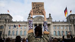 Demonstrations to show solidarity with Afghan refugees, Berlin/Germany, 17 Aug 2021 