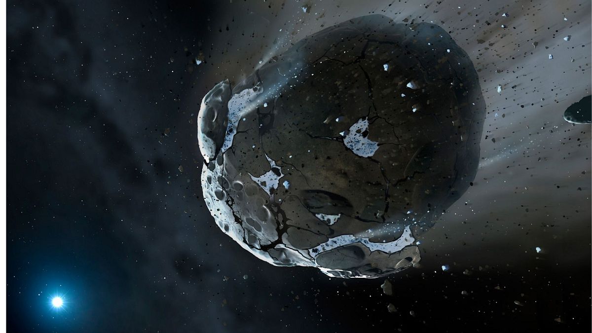 تصویرسازی از سیارک سرگردان در منظومه شمسی