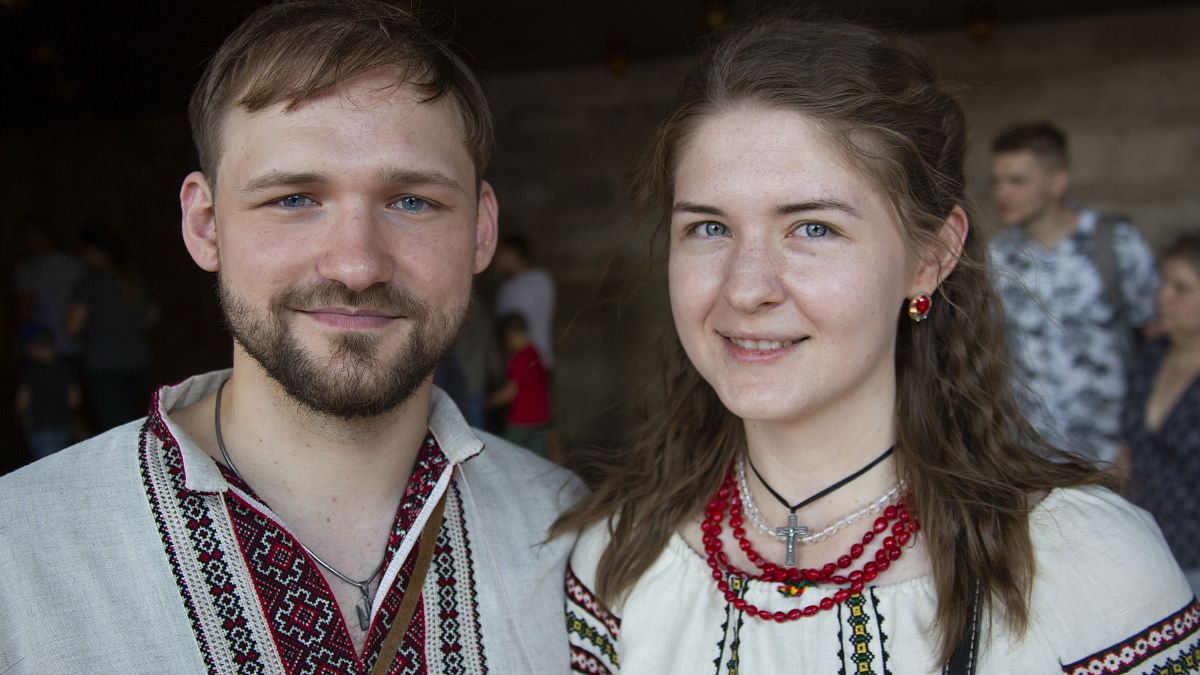 Pavlo Shykin, 27, and Dana Vitkovska, 26 were born just after independence