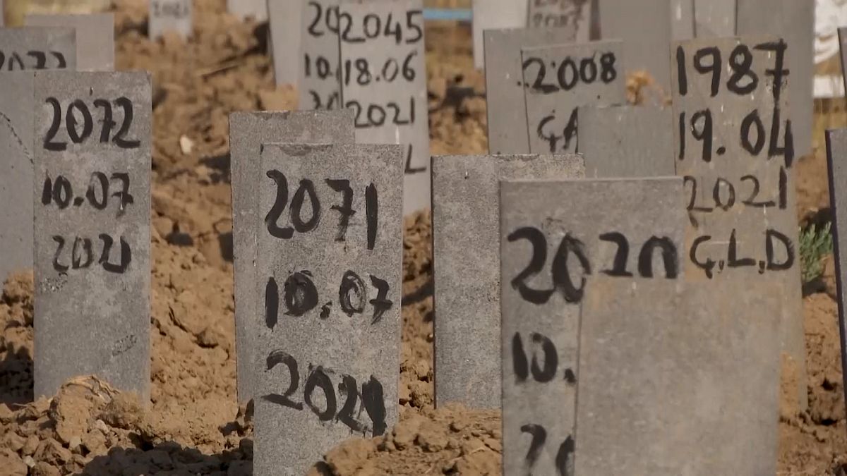 Van'da mülteci mezarlığı