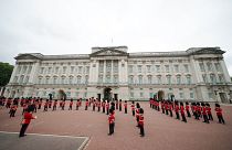 The Changing of the Guard ceremony takes place four times a week.