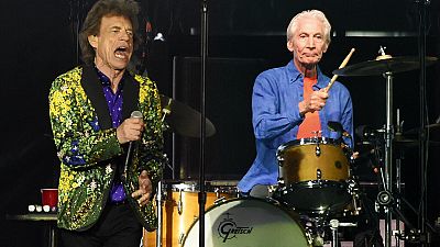 Charlie Watts a la batería durante un concierto de los Rolling Stones en Estados Unidos