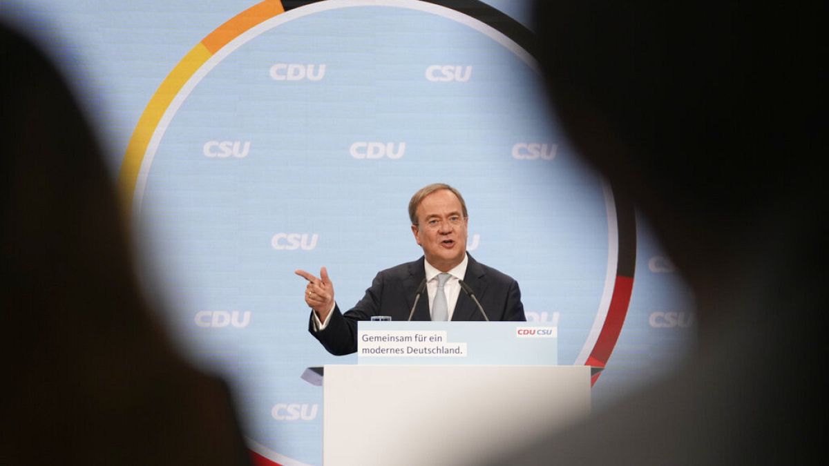 CDU-Kanzlerkandidat Armin Laschet im Wahlkampf vor der Bundestagswahl in Berlin