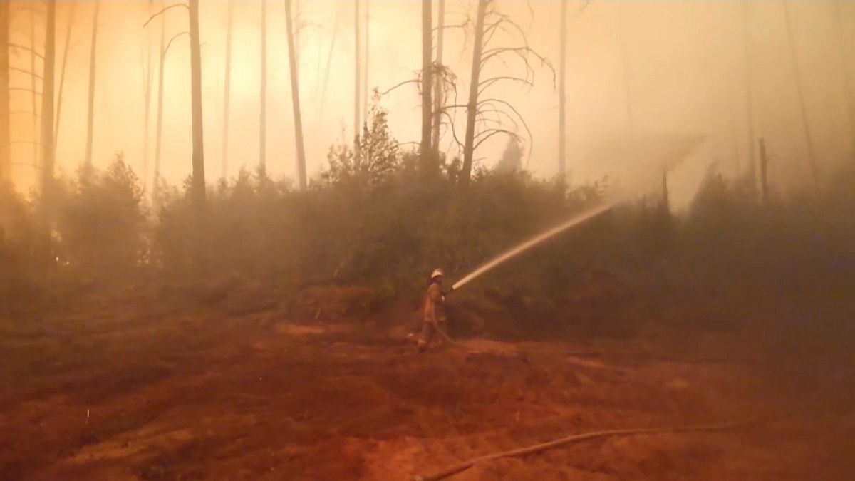 Пожарные попали в огненную ловушку при тушении леса в Мордовии