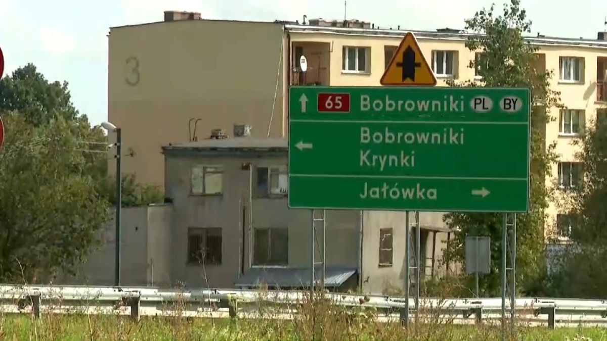 Il confine tra Polonia e Bielorussia. 